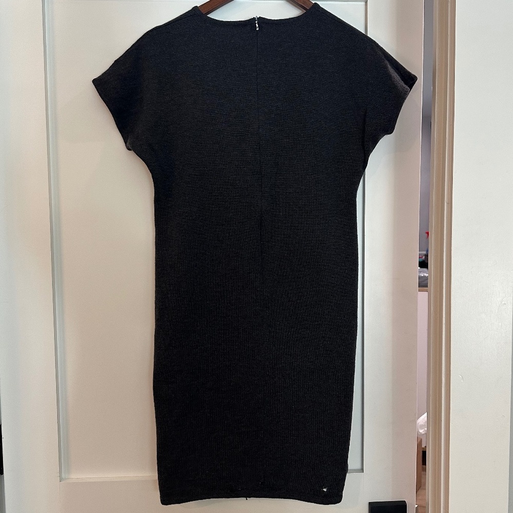 Dana Buchman 100% Wool, Gray Dress, Size Medium